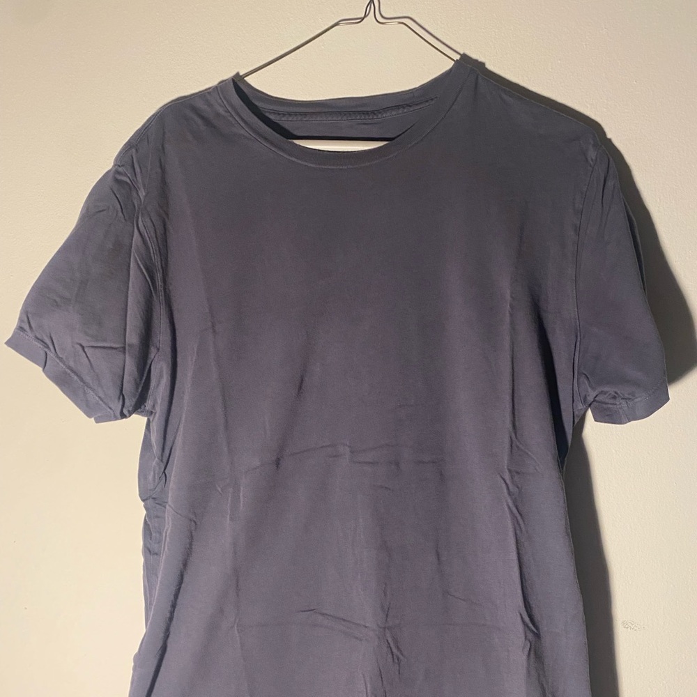 Save khaki - midnight blue tee (medium)